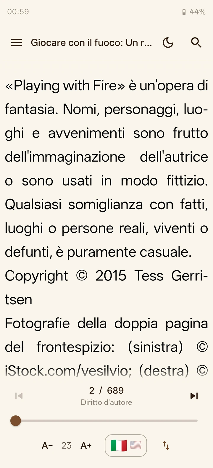 The same page shown in the original language and then in translation